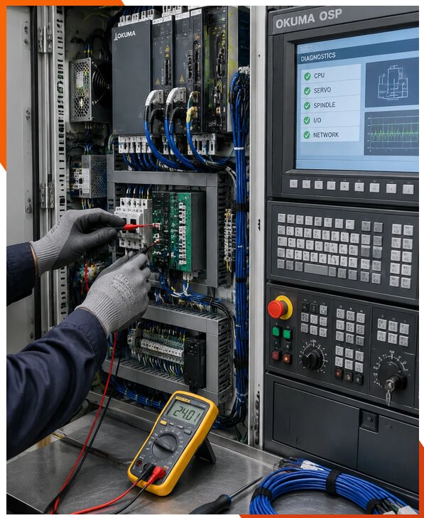 Ремонт систем ЧПУ Okuma OSP в Чайковском